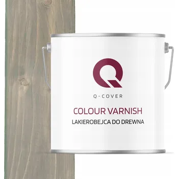 Lak na dřevo Lazurovací lak Q-COVER 5 l šedá satén