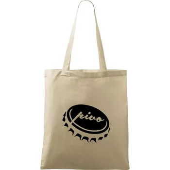 Nákupní taška Pivo zátka - Taška bavlněná - 42 x 38 cm ( Naturální )