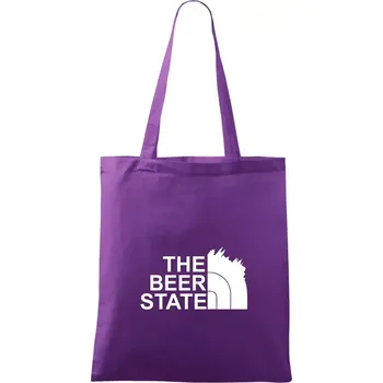 The Beer State - Praha - Taška bavlněná - 42 x 38 cm ( Fialová )