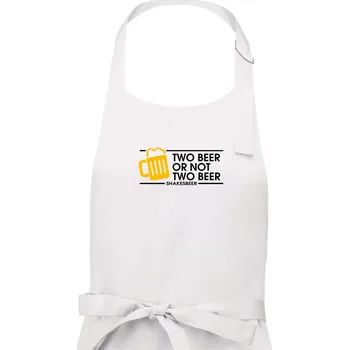 Kuchyňská zástěra Shakesbeer - Dámská zástěra na vaření - Univerzální velikost ( Bílá )