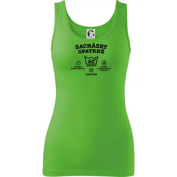 Dámské tričko Zacházet opatrně 80 - Dámské tílko - XL ( Apple Green )