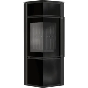 Krbová kamna KRATKI TORA S 8 kW 150 černý skleněný panel Black