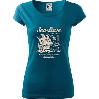 Dámské tričko Sea Base - Dámské triko Pure - 2XL ( Petrolejová )