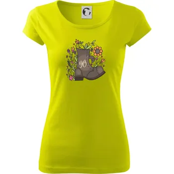 Stará bota 90 - Dámské triko Pure - XS ( Limetková )