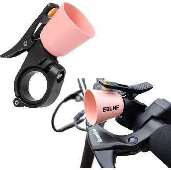 Zvonek na kolo Hlasitý a pohodlný zvonek na elektrickou koloběžku, zvonek na kolo – růžový