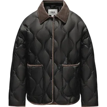 Dámská bunda Prošívaná bunda s límcem Barva: Černá, Velikost: 3XL