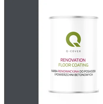 barva na zeď Akrylová Barva na betonu Q-COVER 1 l RAL7024 POLOMATNÁ PRO NÁTĚR BETONOVÝCH POVRCHŮ polomatná