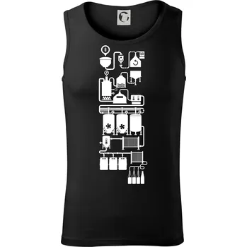 Příběh piva - Tílko pánské Core - 2XL ( Černá )