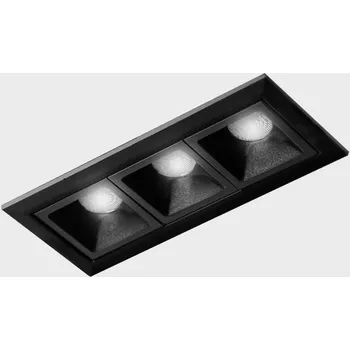 Bodové svítidlo KOHL-Lighting NSES zapuštěné svítidlo s rámečkem 105x45 mm černá 6 W 45D CRI 90 3000K Non-Dimm
