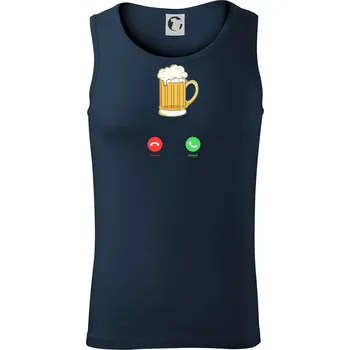 Volá pivo (Pecka design) - Tílko pánské Core - L ( Námořní modrá (velmi tmavá - téměř černá) )