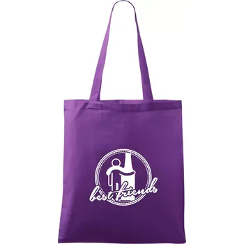 Best friends pivo - Taška bavlněná - 42 x 38 cm ( Fialová )