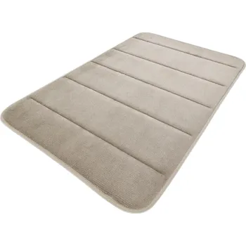 Koupelnová předložka Protiskluzová koupelnová rohožka 50 x 80 cm z mikrovlákna Měkká toaletní podložka Rychlá absorpce vody Pratelná bezpečnostní předložka khaki
