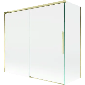Vanová zástěna Mexen Rox sprchová zástěna vanová dvoudílná posuvná 170 + 70 x 150 cm, transparentní, zlatá - 8C9-170-070-50-00 Vanové zástěny