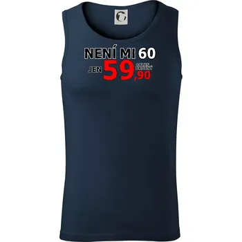 Není mi 60 - Tílko pánské Core - 2XL ( Námořní modrá (velmi tmavá - téměř černá) )