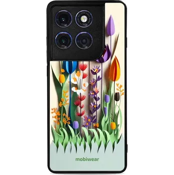 Pouzdro na mobilní telefon Lesklý kryt Mobiwear Glossy - Motorola Edge 60 Pro - G015G Barevné květinky (Prémiové lesklé pouzdro, obal, kryt Mobiwear Glossy na mobil Motorola Edge 60 Pro - G015G Barevné květinky, materiál Plast + TPU silikon - krytí po všech stranách, neošoupatelný)