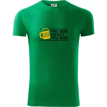 Pánské tričko Shakesbeer - Viper FIT - Pánské zůžené tričko - XL ( Středně zelená )