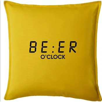 Polštář Beer hodiny - Polštář 50x50 - 50x50 - Pouze potah ( Žlutá )
