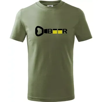 Otvírák Beer - Tričko dětské bavlněné - 158 cm/12 let ( Khaki )