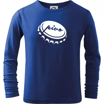 Chlapecké tričko Pivo zátka - Triko dětské Long Sleeve - 122 cm/6 let ( Královská modrá )