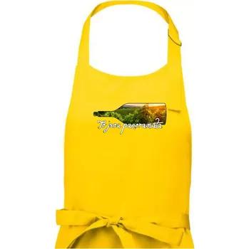 Kuchyňská zástěra To jsou panoramata vinice - Pánská zástěra na vaření - Univerzální velikost ( Žlutá )
