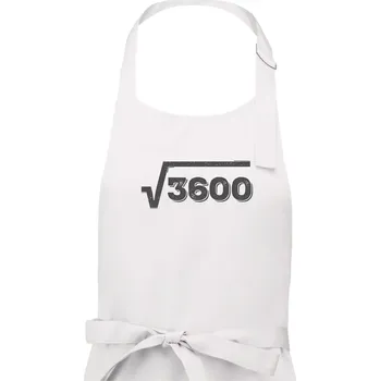 Kuchyňská zástěra Narozeniny odmocnina 60 - Dámská zástěra na vaření - Univerzální velikost ( Bílá )