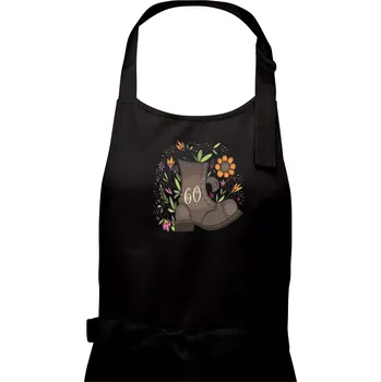 Kuchyňská zástěra Stará bota 60 - Pánská zástěra na vaření - Univerzální velikost ( Černá )