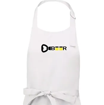 Kuchyňská zástěra Otvírák Beer - Dámská zástěra na vaření - Univerzální velikost ( Bílá )