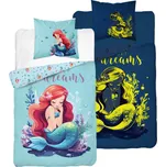 Detexpol Bavlněné svítící povlečení FLUORA Sirena modré 5549A