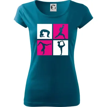 Dámské tričko Yoga Quattro - Dámské triko Pure - 2XL ( Petrolejová )