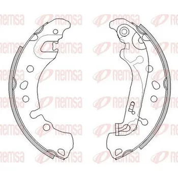 Brzdová čelist Brzdové pakny REMSA 4527.00