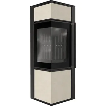 Krbová kamna KRATKI TORA S 8 kW 150 křemenný sintr FOKOS SALE Black