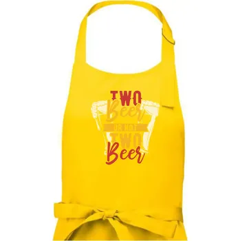 Kuchyňská zástěra Two beer or not two beer - Dámská zástěra na vaření - Univerzální velikost ( Žlutá )