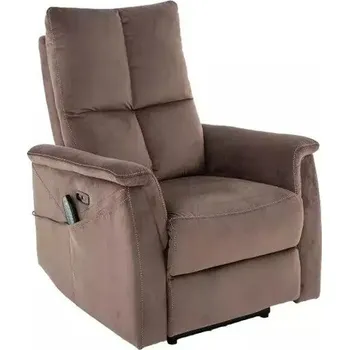 Křeslo Nábytek PEGAS s.r.o. Rozkládací křeslo NEPTUN M VELVET, Cappuccino BLUVEL 38