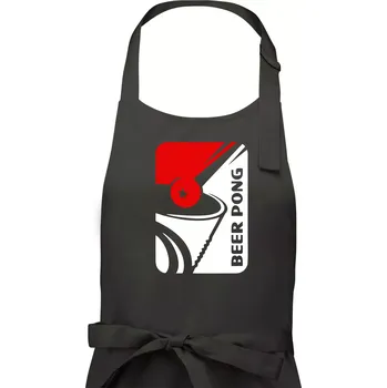 Kuchyňská zástěra Beer pong - Dámská zástěra na vaření - Univerzální velikost ( Tmavá břidlice (šedá se zeleným nádechem) )