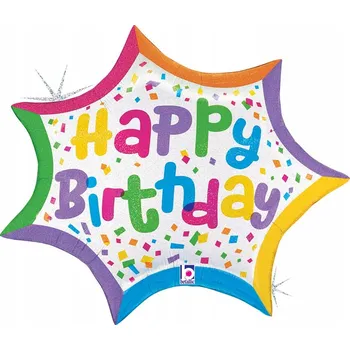 Balónek Fóliový balónek Hvězda k narozeninám Grabo 69 cm