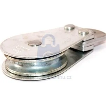 Tesařské kování Kladka ocelová s pevným okem, pozinkovaná 8 / 90 mm, balení 1 ks