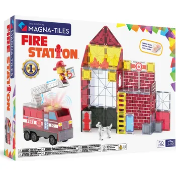 ostatní stavebnice MAGNA-TILES 252050FS Fire Station 50 dílků