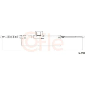 Lanko parkovací brzdy Tažné lanko, parkovací brzda COFLE 92.10.9027