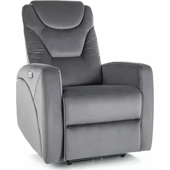 Křeslo Nábytek PEGAS s.r.o. Rozkládací křeslo KRONOS, Velvet Šedá Bluvel 14