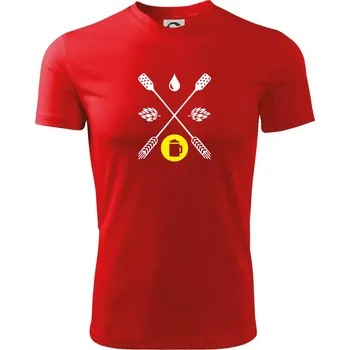 Pánské tričko Pivo ingredience - Pánské triko Fantasy sportovní (dresovina) - 2XL ( Červená )