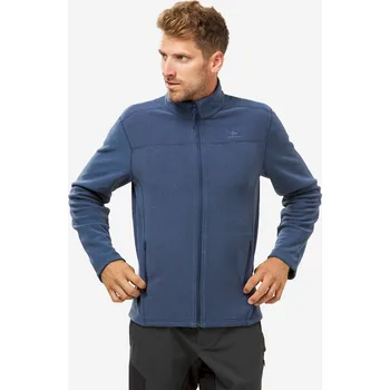 Pánská mikina QUECHUA Pánská turistická fleecová mikina MH 100 M MODRÁ