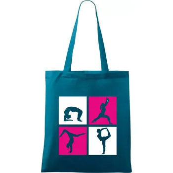 Yoga Quattro - Taška bavlněná - 42 x 38 cm ( Petrolejová )