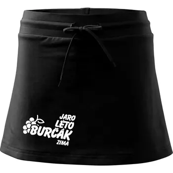 Dámská sukně Jaro, léto, burčák, zima - Sportovní sukně - two in one - XS ( Černá )