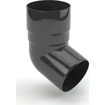 okap [Vyprodej] Koleno výtokové 67,5° PVC 110 mm Grafitová (RAL 7016)