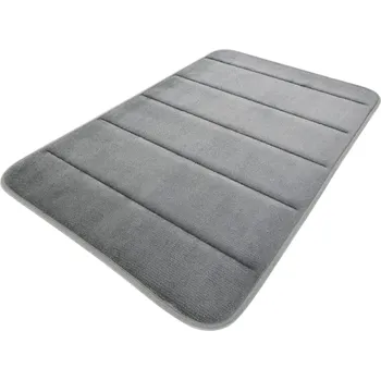 Koupelnová předložka Protiskluzová koupelnová rohožka 40 x 60 cm z mikrovlákna Rychlá absorpce vody Měkká toaletní předložka Pratelná bezpečnostní podložka šedá