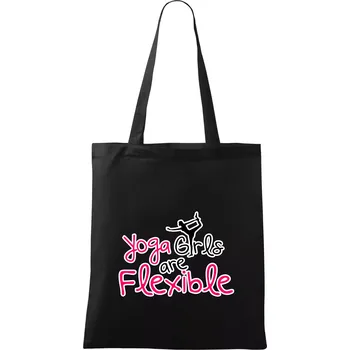 Yoga Girls - Taška bavlněná - 42 x 38 cm ( Černá )