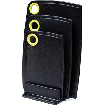 Kuchyňské prkénko Krájecí deska UH 24x16, 30x20, 35x24 cm sada 3 ks + stojan