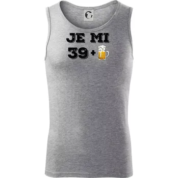 Je mi 40 pivo - Tílko pánské Core - 2XL ( Tmavě šedý melír )