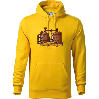 Pánská mikina Nejlíp vařím já - Mikina pánská Cape s kapucí - 5XL ( Žlutá )