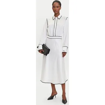 Dámské šaty KARL LAGERFELD Košilové šaty A3W13021 Écru Regular Fit 42